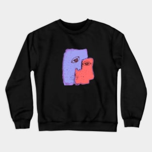 Face abstract Crewneck Sweatshirt